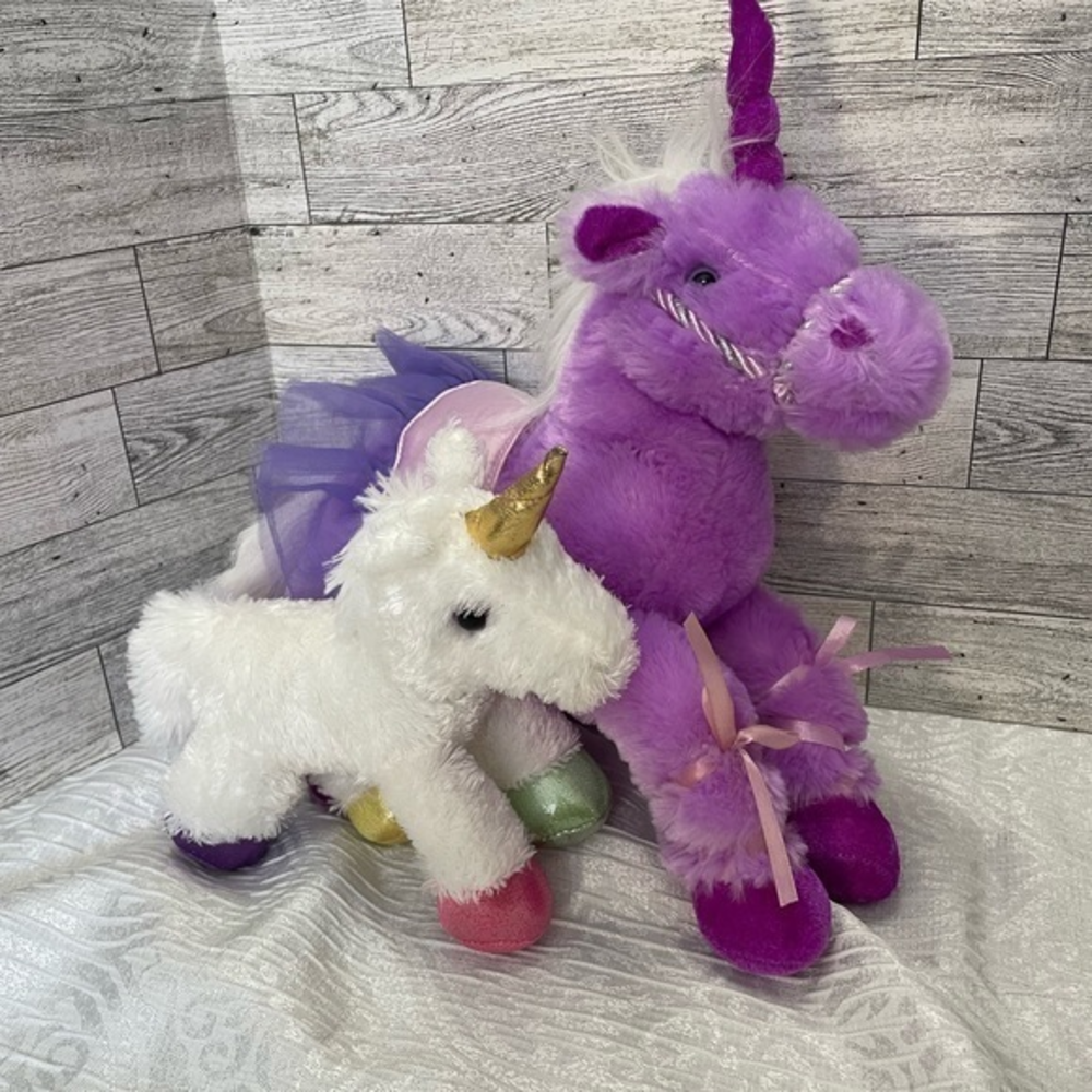 Plush unicorn bundle